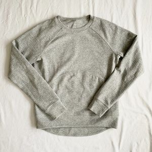 Lululemon Grey Crewneck w/front pocket